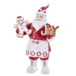 Mikulás figura mézeskaláccsal JOY felirattal