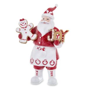 Mikulás figura mézeskaláccsal JOY felirattal