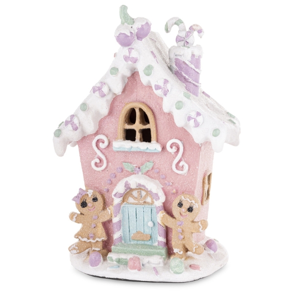 Ledes Pink-lila mézeskalácsház